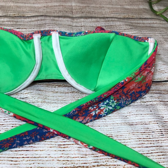 $5/25 Vix Paula Hermanny Floral Ruffle Band Bikini - Picture 12 of 15